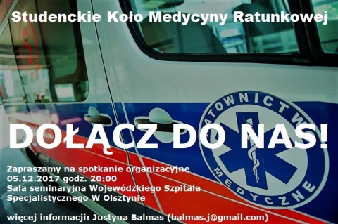 Spotkanie Studenckiego Koła Medycyny Ratunkowej